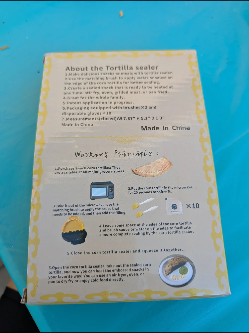 Tortilla Sealer Press - Yellow